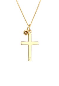 Elli SPARKLING CROSS - MIT KRISTALLEN VON SWAROVSKI® - Halskæder - gold-coloured