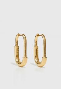 LARGE STAPLE HOOPS - Ohrringe - yellow gold-coloured
