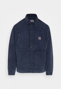 Carhartt WIP DOUBLE FRONT JACKET  - Casaco de ganga - dark navy worn washed