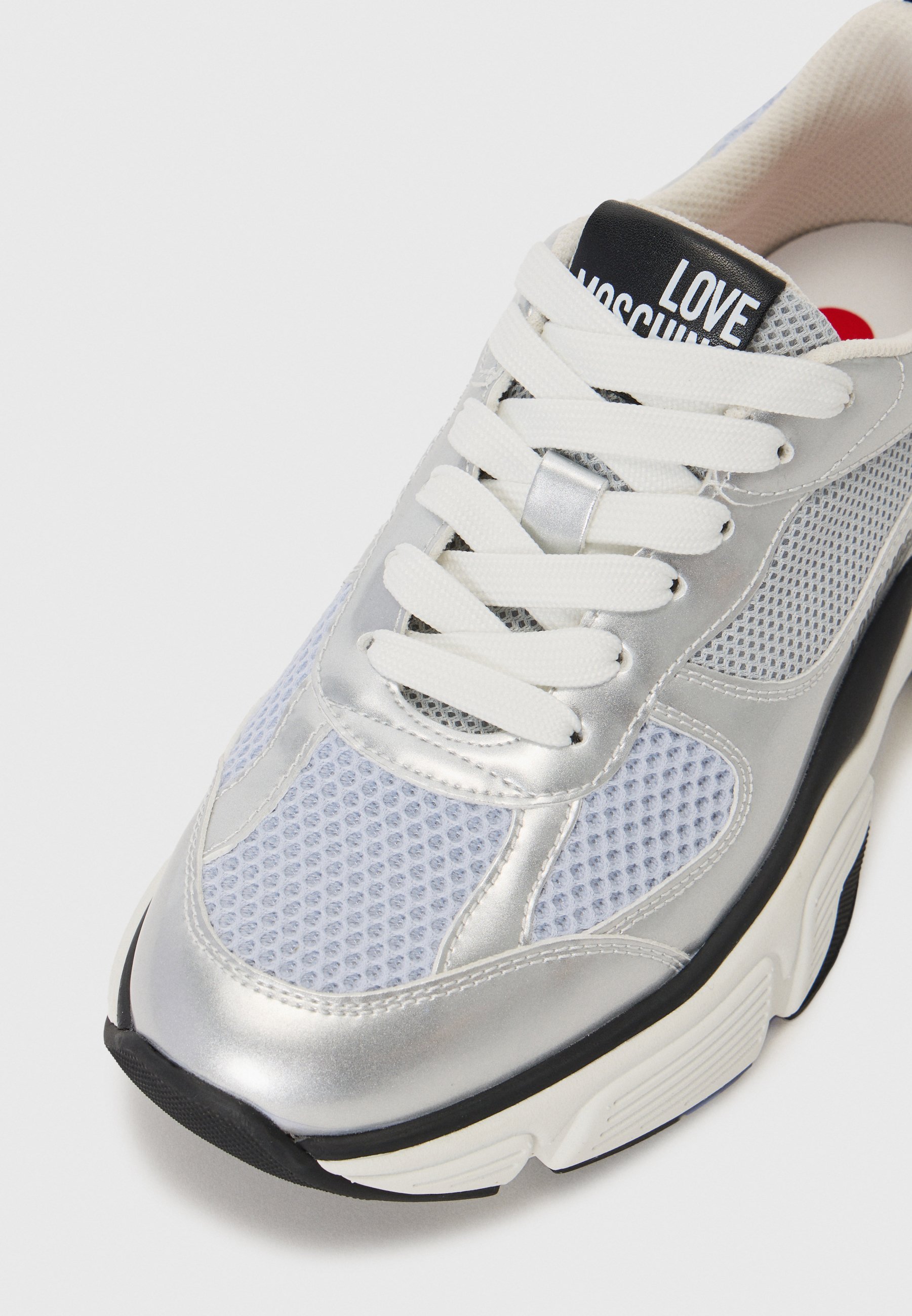 Love Moschino STARDUST - Trainers - silver-coloured - Zalando.co.uk
