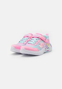Skechers UNICORN DREAMS - Joggesko - pink sparkle/turquoise