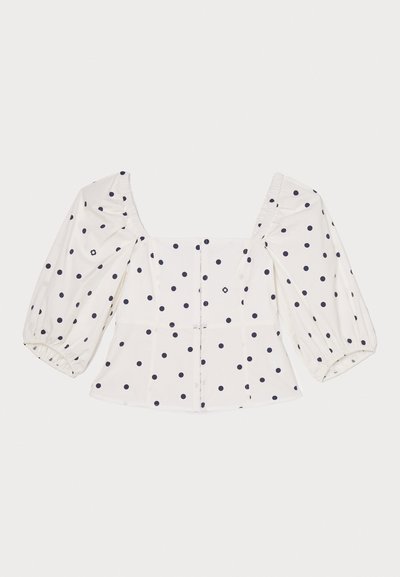 Maje LANINA - Bluse - marine/blanc