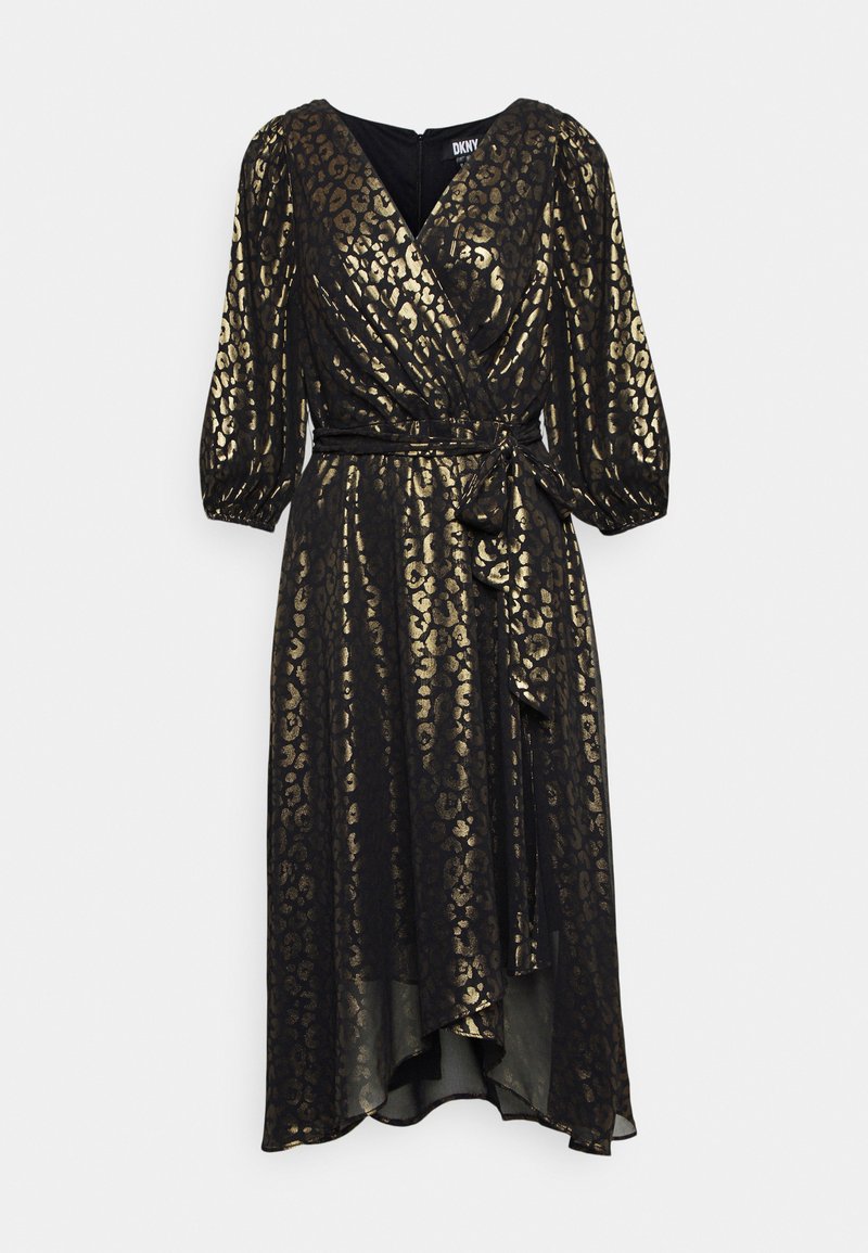 DKNY Cocktailjurk goudkleurig