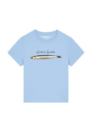 watapparel NIEDLICHE SARDELLE - T-Shirt print - blue soul