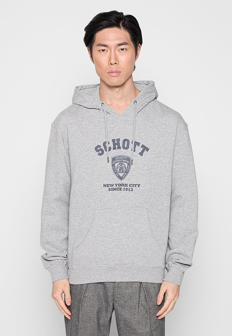 Schott Hoodie lichtgrijs