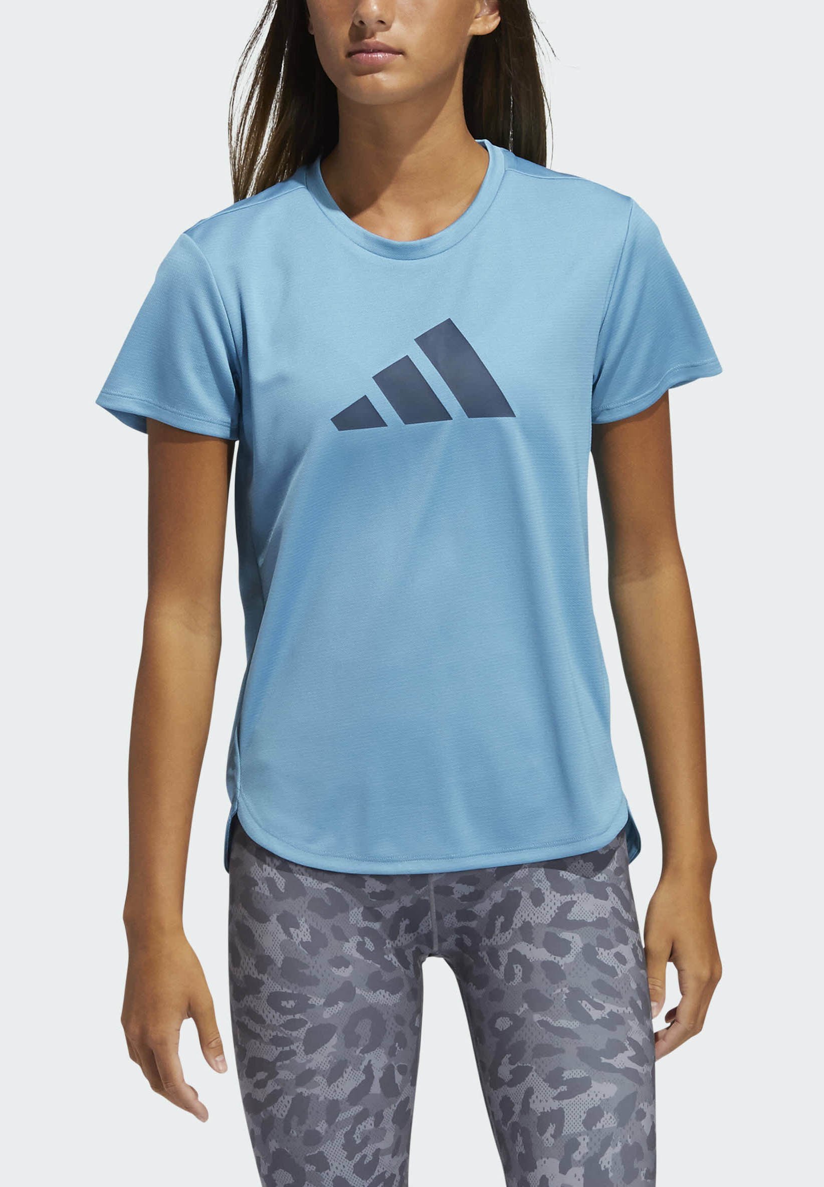 adidas Performance 3 BAR - Print T-shirt - blue - Zalando.co.uk