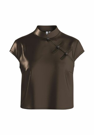 HYPEDROP, SHORT SLEEVED TOP HDGEMMA MANDARIN COLLAR - Blouse - shopping bag