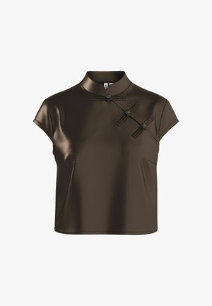 HYPEDROP, SHORT SLEEVED TOP HDGEMMA MANDARIN COLLAR - Bluse - shopping bag