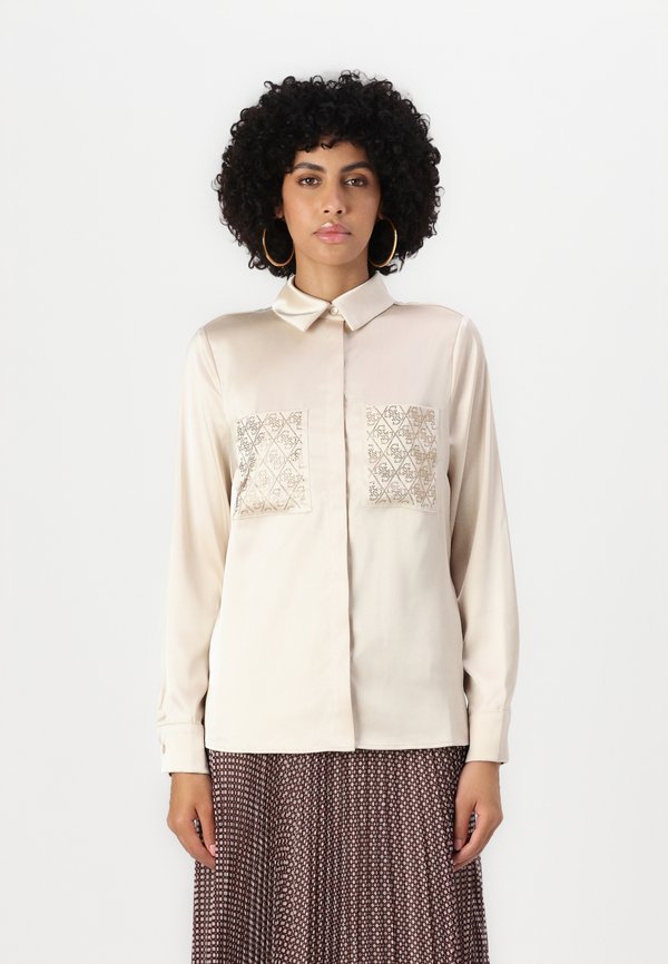 MARGUERITE HOTFIX - Button-down blouse - pearl oyster
