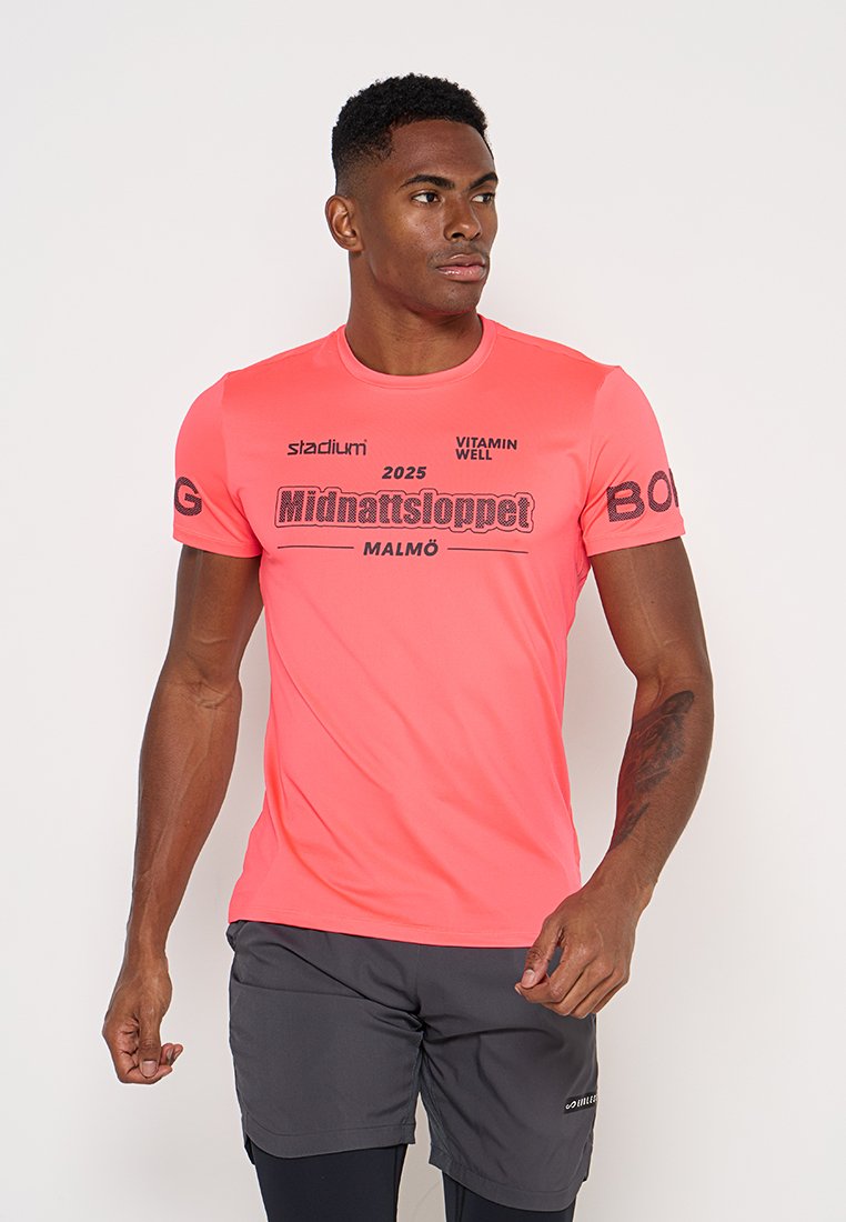 Björn Borg Sport T-shirt donkerroze