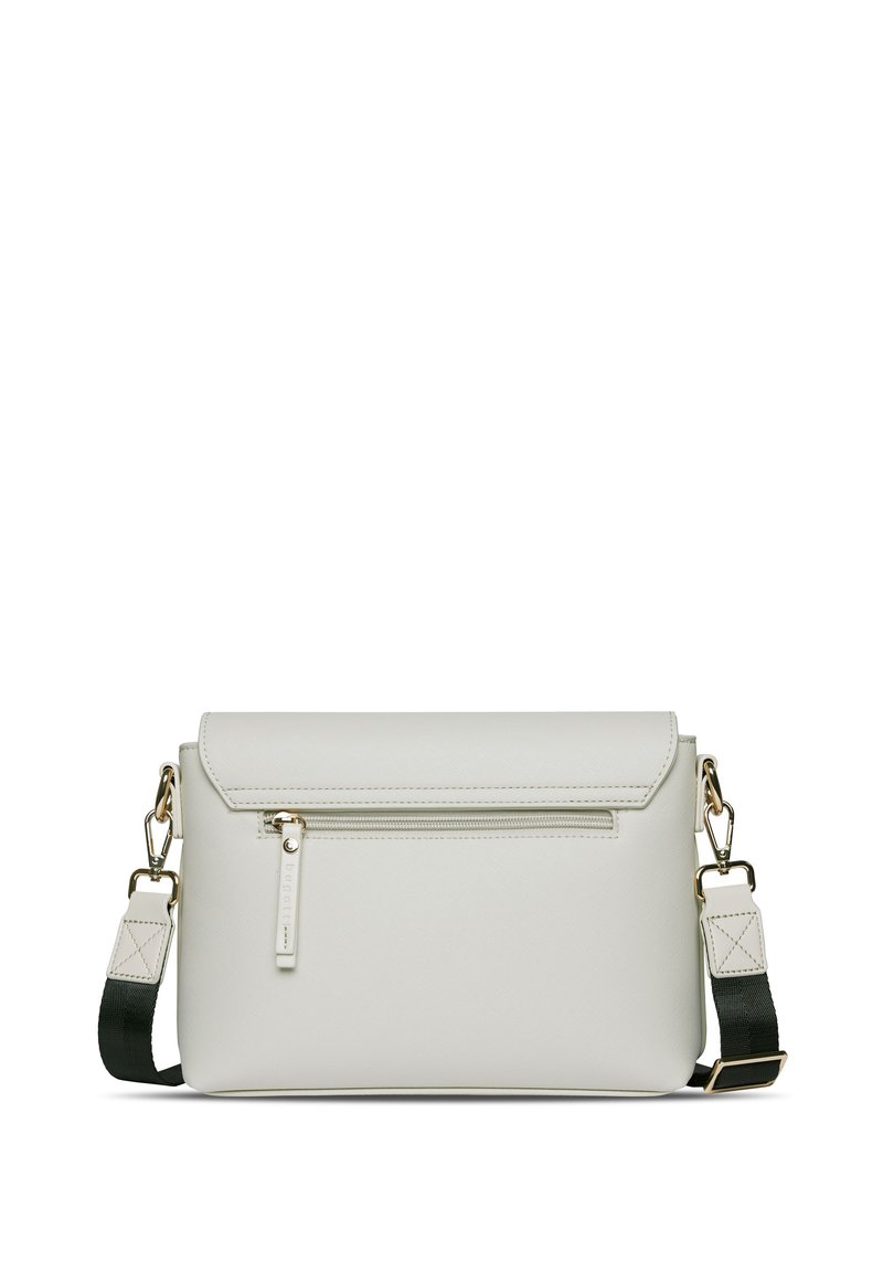 Sac Bandoulière Femme Simili Cuir Blanc Et Vert - Fermeture Magnétique - Neuf Sans étiquette