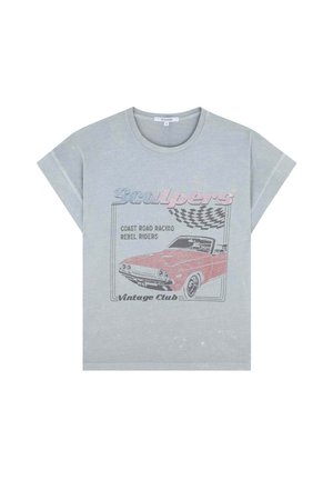 Scalpers RACE - Print T-shirt - light blue