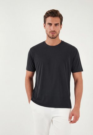 Lela & Buratti, LELA & BURATTI T-SHIRT REGULAR FIT - Lihtne T-särk - anthrazit