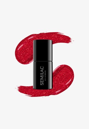 SEMILAC UV GEL POLISH - Nagellack - glitter red