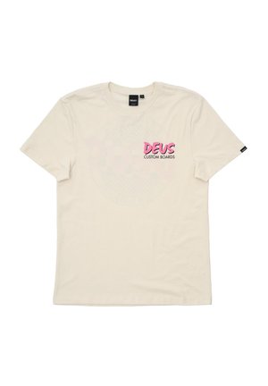 GONZ - Print T-shirt - vintage white