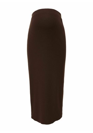 ONLY MATERNITY, SKIRT OLMHALLE MIDI SKIRT - Jupe crayon - coffee bean