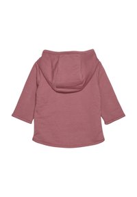 Langærmet hættebluse i støvet rosa farve. Lavet af blødt stof med en afslappet pasform. Har en kængurulomme og syet kant.