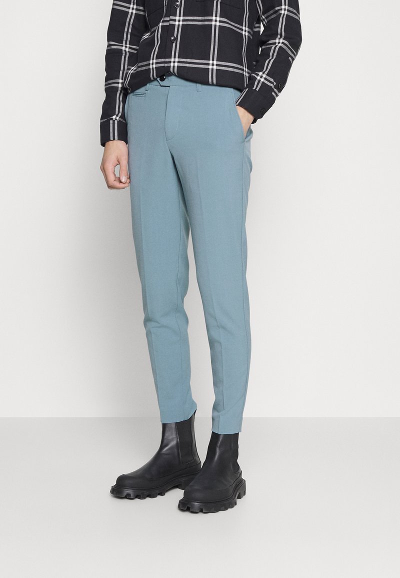 Lindbergh CLUB PANTS - Chinos - dusty blue mel