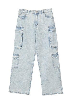 LUNGO TINTA UNITA - Jean droit - blu denim chiaro