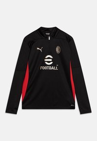 Puma AC MILAN TRAINING 1/4 ZIP JR UNISEX - Maglietta a manica lunga - black/for all time red