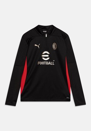 Puma AC MILAN TRAINING 1/4 ZIP JR UNISEX - Camiseta de manga larga - black/for all time red