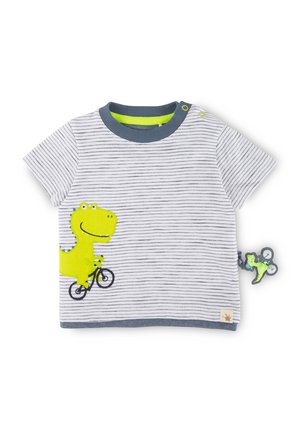 DINO - Print T-shirt - weiß blau