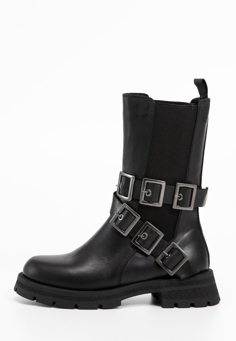 Inuovo Cowboy-/Bikerlaarsjes zwart