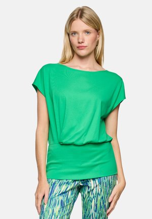 Print T-shirt - bright jade