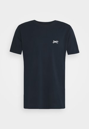 SCISSOR SLIM TEE - Basic T-shirt - navy blazer