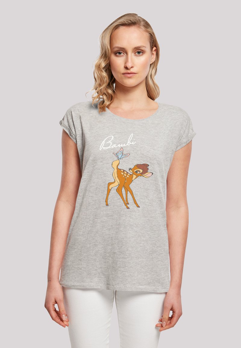F4NT4STIC DISNEY BAMBI SCHMETTERLING TAIL - T-shirts print - heather grey
