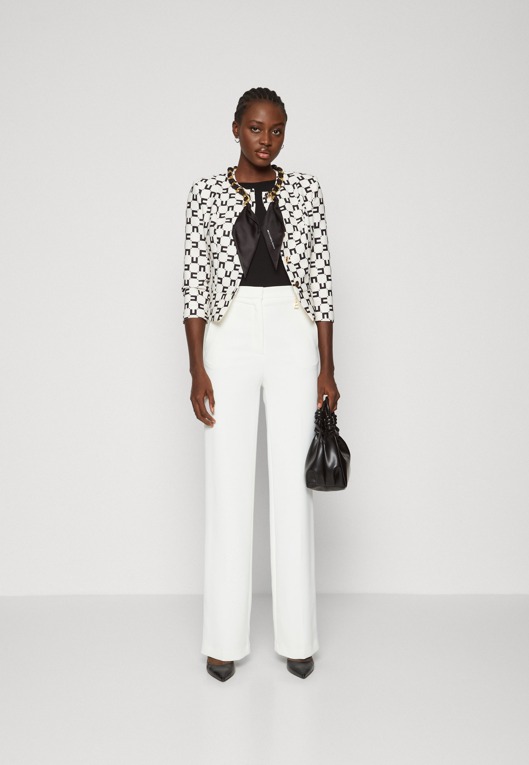 Elisabetta Franchi WOMENS - Blazer - burro/nero/beige