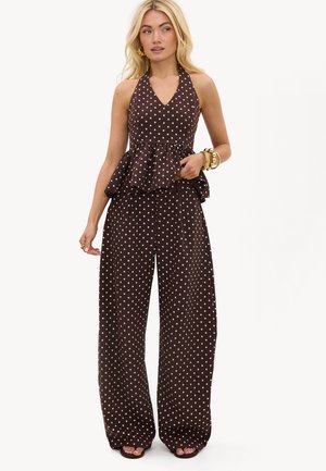 LOAVIES, ENDLESS ADVENTURE - Pantalon classique - dots small brown