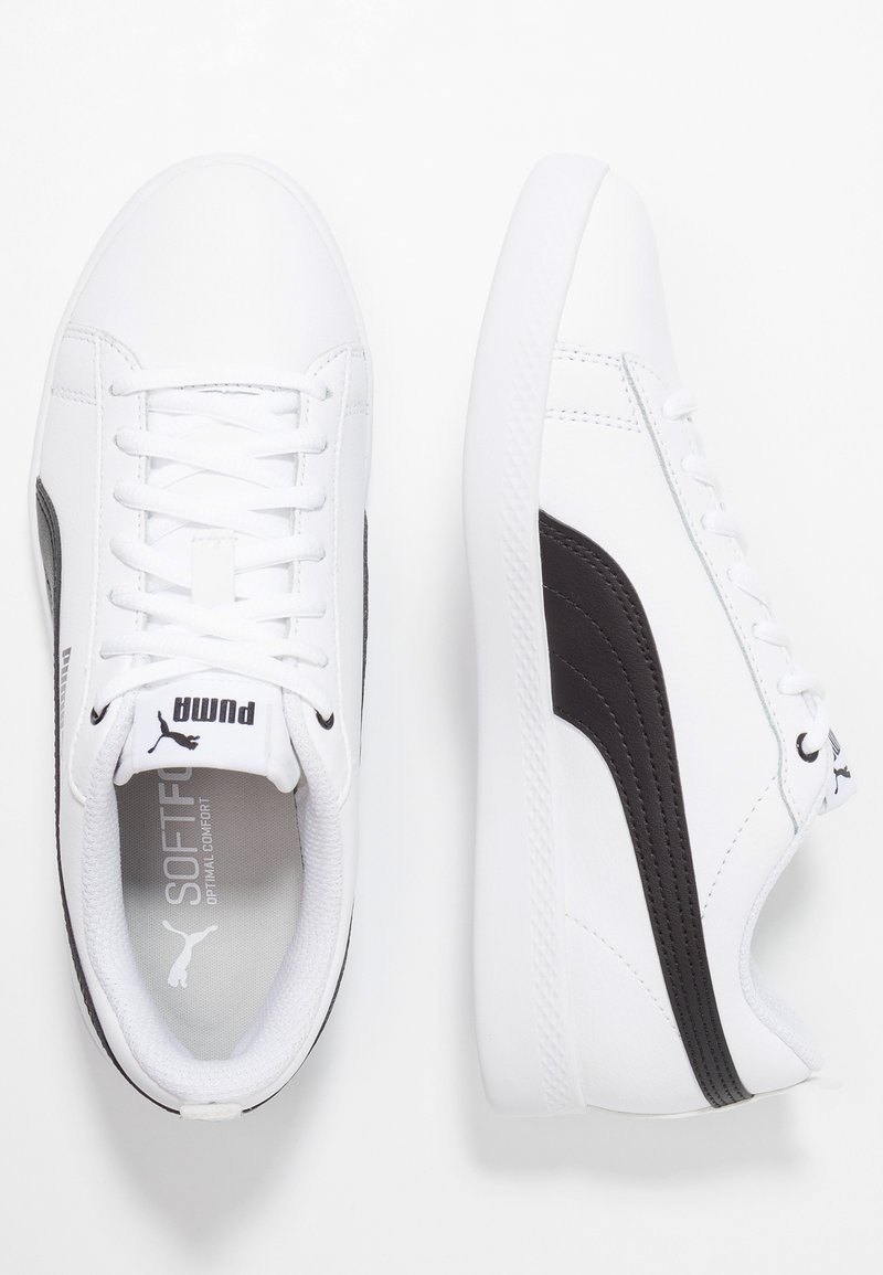 Puma SMASH - Tenisky - white/black