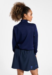 Hummel COURT HALF ZIP L S  - Strickpullover - marine