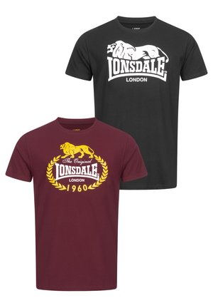 Lonsdale NORMALE PASSFORM DOPPELPACK ECCLAW - T-shirt z nadrukiem