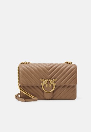 LOVE ONE CLASSIC - Cross body bag - ginger biscuit/antique gold