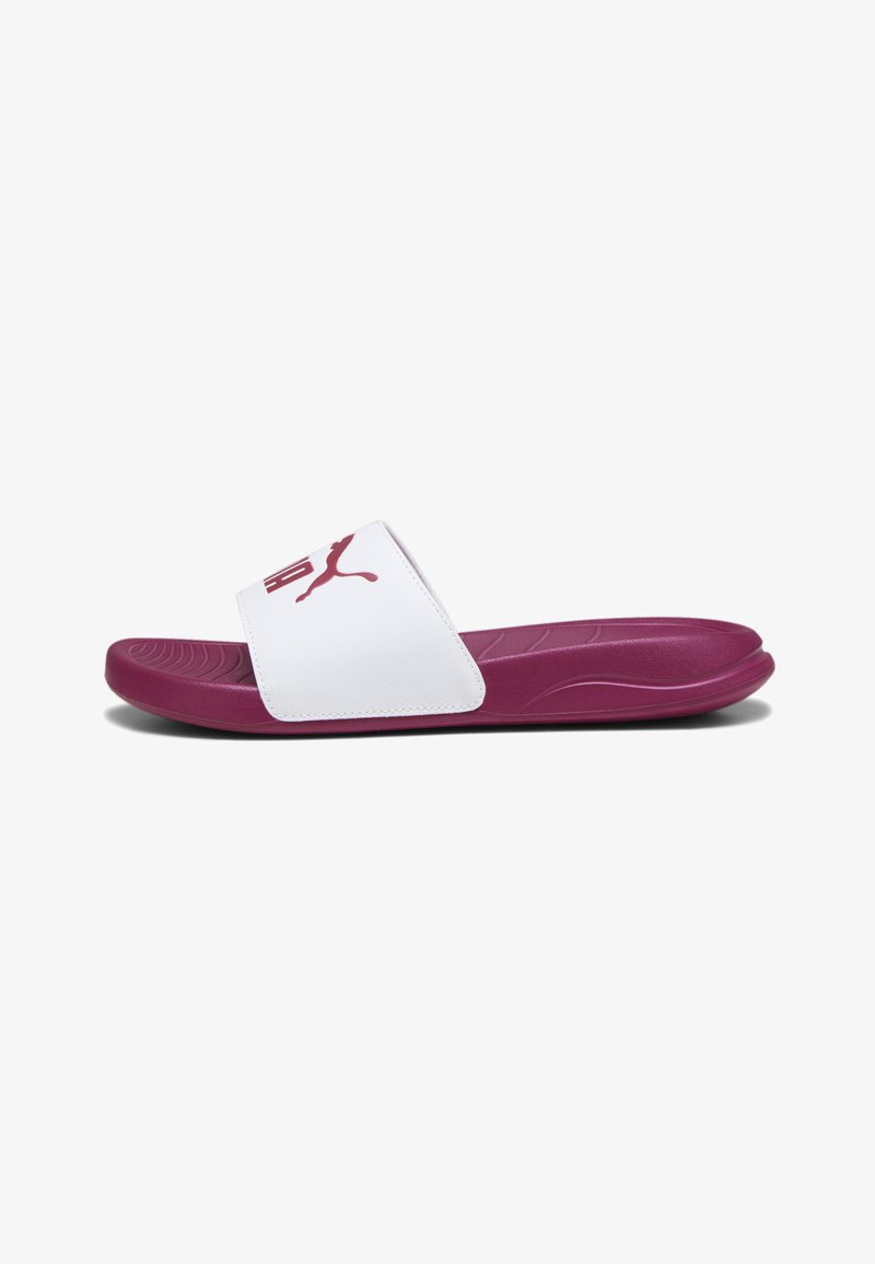 Puma POPCAT UNISEX - Pool slides - white pinktastic
