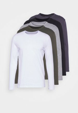 5 PACK - Långärmad tröja - black/white/olive