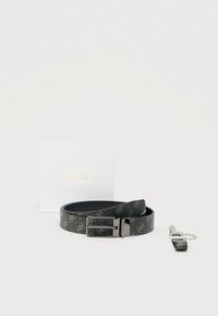 GIFT BELT KEYERING SET - Ceinture - dark black