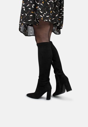 LAUREN - Bottes - black microfiber