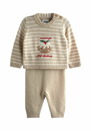 REGULAR FIT - MY FIRST CHRISTMAS PUDDING SET - Pantaloni - brown