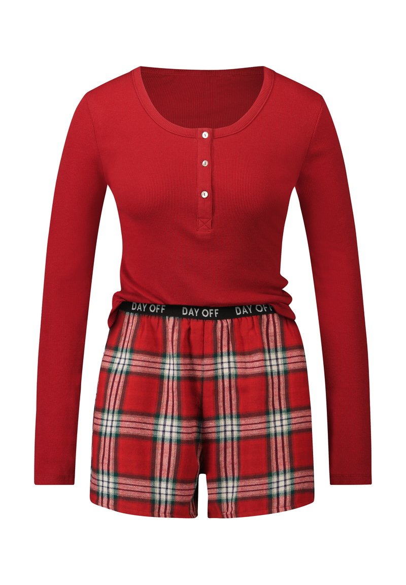 Damen Nachthemden | Hunkemöller Nachtwäsche Set red/rot - WR01320 Damen Nachthemden | Hunkemöller Nachtwäsche Set red/rot - WR01320