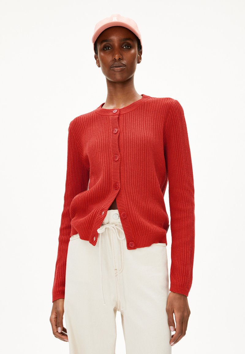 ARMEDANGELS - JEANINAAS - Cardigan - coral blush, Enlarge