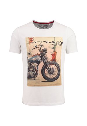 Key Largo MT SPOKES - T-shirt imprimé - white