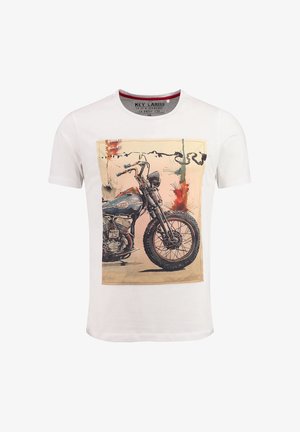 Key Largo MT SPOKES - T-shirt print - white