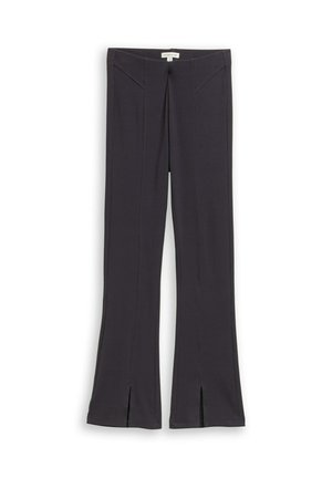 FLARED MIT SCHLITZ-DETAIL - Leggings - Byxor - coal grey