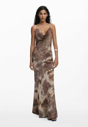 LONG GRADIENT STRAP  - Maxi ruha - brown