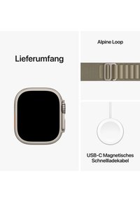 Apple APPLE WATCH ULTRA 2 GPS + CELLULAR 49MM SMALL - Smartwatch - titanium case/olive alpine loop