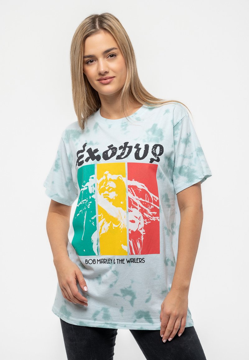 Paradiso Clothing BOB MARLEY EXODUS RASTA - Print T-shirt - green