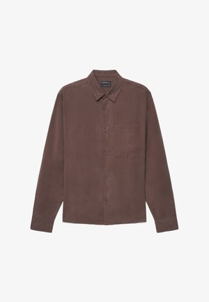 Calliope, CAMICIA TINTA UNITA - Chemise - caffè